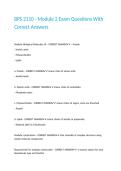 BPS 2110 - Module 2 Exam Questions With Correct Answers