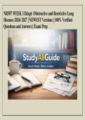 NR507 Week 3 eDAPT&colon; Obstructive & Restrictive Lung Diseases Study Guide &vert; Advanced Pathophysiology 2026