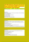 ATI RN Pediatric Nursing Proctored Exam 2026-2027 &lpar;NGN&rpar; - Questions and Answers with Detailed Rationales &lpar;100&percnt; Verified Answers&rpar; - Complete Guide &lpar;Latest Update&rpar;