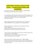 CERTIFIED GOOGLE EDUCATOR LEVEL 1 EXAM QUESTIONS AND ANSWERS&period;