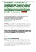 TRADE & TECHNICAL LICENSES HVAC EPA 608 Charging & Troubleshooting Advanced Practice Exam &vert; Complete Study Guide with Verified Questions & Detailed Rationales &vert; Updated 2026 &vert; Refrigerant Charging&comma; System Pressure Analysis&comma; Superheat & Subcooling Calculat