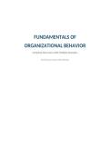 Fundamentals of Organizational Behavior