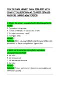 OSSF DR Final Exam 2026 &ndash; Complete Study & Practice Guide