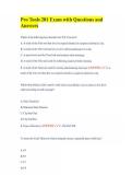 Pro Tools 201 Exam with Questions and Answers