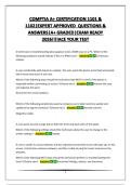 COMPTIA A&plus; CERTIFICATION 1101 & 1102&vert;EXPERT APPROVED  QUESTIONS & ANSWERS&vert;A&plus; GRADED&vert;EXAM READY 2026&excl;&excl;&excl;&excl;ACE YOUR TEST