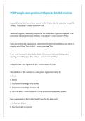 FCHP sample exam questions with precise detailed solutions