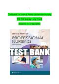 Leddy & Pepper&rsquo;s Professional Nursing &lpar;9th Edition&rpar; by Lucy Hood &ndash; Test Bank &vert; Chapters 1&ndash;22 Complete Exam Material