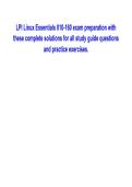 LPI Linux Essentials 010-160 Exam Preparation &ndash; Complete Solutions for All Study Guide Questions