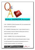 40-Hour HAZWOPER OSHA401 &ndash; Environmental Safety&comma; PPE & Exposure Limits &lpar;84 Acronyms&rpar; 2026 Certification Glossary