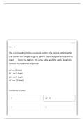 RADIATION BIOLOGY REVIEW QUESTIONS WITH CORRECT ANSWERS