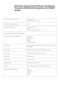 Sports Injury Assessment & First Aid&colon; Key Concepts and  Procedures UPDATED ACTUAL Questions and CORRECT  Answers 
