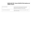 SPORTS MED TEST 1 Review UPDATED ACTUAL Questions and  CORRECT Answers 