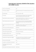Sports Med Unit 1 Test Review UPDATED ACTUAL Questions  and CORRECT Answers
