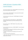 NURS 142 Exam 1 Questions With Correct Answers&period;