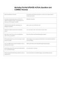 MoValley First Aid UPDATED ACTUAL Questions and  CORRECT Answers