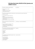 MO-Valley Study Guide UPDATED ACTUAL Questions and  CORRECT Answers