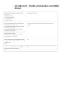 MO-Valley Test 1-1 UPDATED ACTUAL Questions and CORRECT  Answers