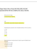 Open Water Diver Final &lpar;SCUBA&comma;SSI&rpar; EXAM QUESTIONS WITH COMPLETE SOLUTIONS 