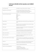CPXP Exam UPDATED ACTUAL Questions and CORRECT  Answers 
