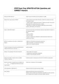 CPXP Exam Prep UPDATED ACTUAL Questions and  CORRECT Answers 