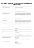 UIUC CMN 102 FINAL EXAM - Prof Quick UPDATED ACTUAL Questions and  CORRECT Answers 