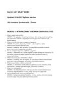 SACA C-207 STUDY GUIDE Updated 2026&sol;2027 Syllabus Version 100&plus; Answered Questions