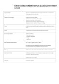CMN 010 Midterm UPDATED ACTUAL Questions and CORRECT  Answers