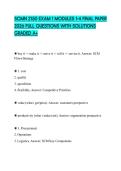SCMN 2150 EXAM 1 MODULES 1-4 FINAL PAPER 2026 FULL QUESTIONS WITH SOLUTIONS GRADED A&plus;