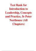 Test Bank for Introduction to Leadership&colon; Concepts and Practice 5th Edition Northouse PDF Download &vert; Complete Chapters 2025&ndash;2026