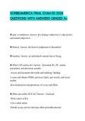 SCRIBEAMERICA FINAL EXAM ED 2026 QUESTIONS WITH ANSWERS GRADED A&plus;