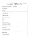 Intro to CMN 10v & Defining Communication UPDATED  ACTUAL Questions and CORRECT Answers 