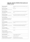 CMN 170V - Final Exam UPDATED ACTUAL Questions and  CORRECT Answers