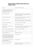 CMN 170V Midterm UPDATED ACTUAL Questions and  CORRECT Answers