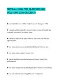 SOFTBALL EXAM PREP QUESTIONS AND SOLUTIONS 2026 GRADED A&plus;