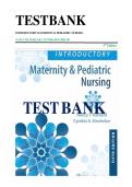 Test Bank - Introductory Maternity and Pediatric Nursing 5th Edition Hatfield &vert; All Chapters &vert; Complete Questions &Detailed answers with Rationales&period;