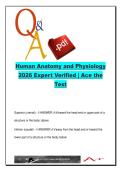 Human Anatomy and Physiology BIO201 &ndash; Anatomical Terminology&comma; Body Cavities & Homeostasis &lpar;260 Key Concepts&rpar; 2026 Expert Verified Exam Review
