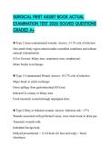 SURGICAL FIRST ASSIST BOOK ACTUAL EXAMINATION TEST 2026 SOLVED QUESTIONS GRADED A&plus;