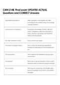 CMN 2148&colon; FInal exam UPDATED ACTUAL  Questions and CORRECT Answers