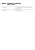 CMN Exam 1 UPDATED ACTUAL Questions and  CORRECT Answers
