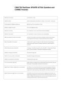 CMN 170V   Bundled Exam Questions WITH  CORRECT Answers