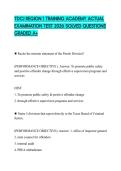TDCJ REGION 1 TRAINING ACADEMY ACTUAL EXAMINATION TEST 2026 SOLVED QUESTIONS GRADED A&plus;