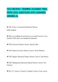 TDCJ REGION 1 TRAINING ACADEMY FINAL PAPER 2026 QUESTIONS WITH ANSWERS GRADED A&plus;