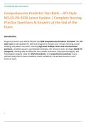 Comprehensive Predictor Test Bank &ndash; ATI-Style  NCLEX-PN 2026 Latest Update &vert; Complete Nursing Practice Questions & Answers at the End of the Exam&period; 