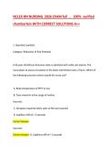 NCLEX-RN NURSING 2026 EXAM fall &period;&period; 100- verified chamberlain WITH CORRECT SOLUTIONS A