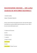 NCLEX-RN NURSING 2026 EXAM fall &period;&period; 100- verified chamberlain WITH CORRECT SOLUTIONS A