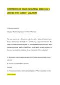 Comprehensive NCLEX-RN Nursing 2026 Exam 1 verified with correct solutions&period;
