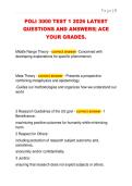 POLI 3000 TEST 1 2026 LATEST  QUESTIONS AND ANSWERS&vert; ACE  YOUR GRADES&period; 