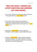 RSED 3000 EXAM 1 AUBURN 2026  LATEST QUESTIONS AND ANSWERS&vert;  ACE YOUR GRADES&period;