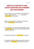 SCMH 1010 CHAPTER 16 2026  LATEST QUESTIONS AND ANSWERS&vert;  ACE YOUR GRADES&period;