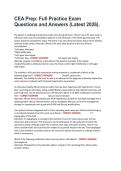 CEA Prep&colon; Full Practice Exam Questions and Answers &lpar;Latest 2026&rpar;&period;